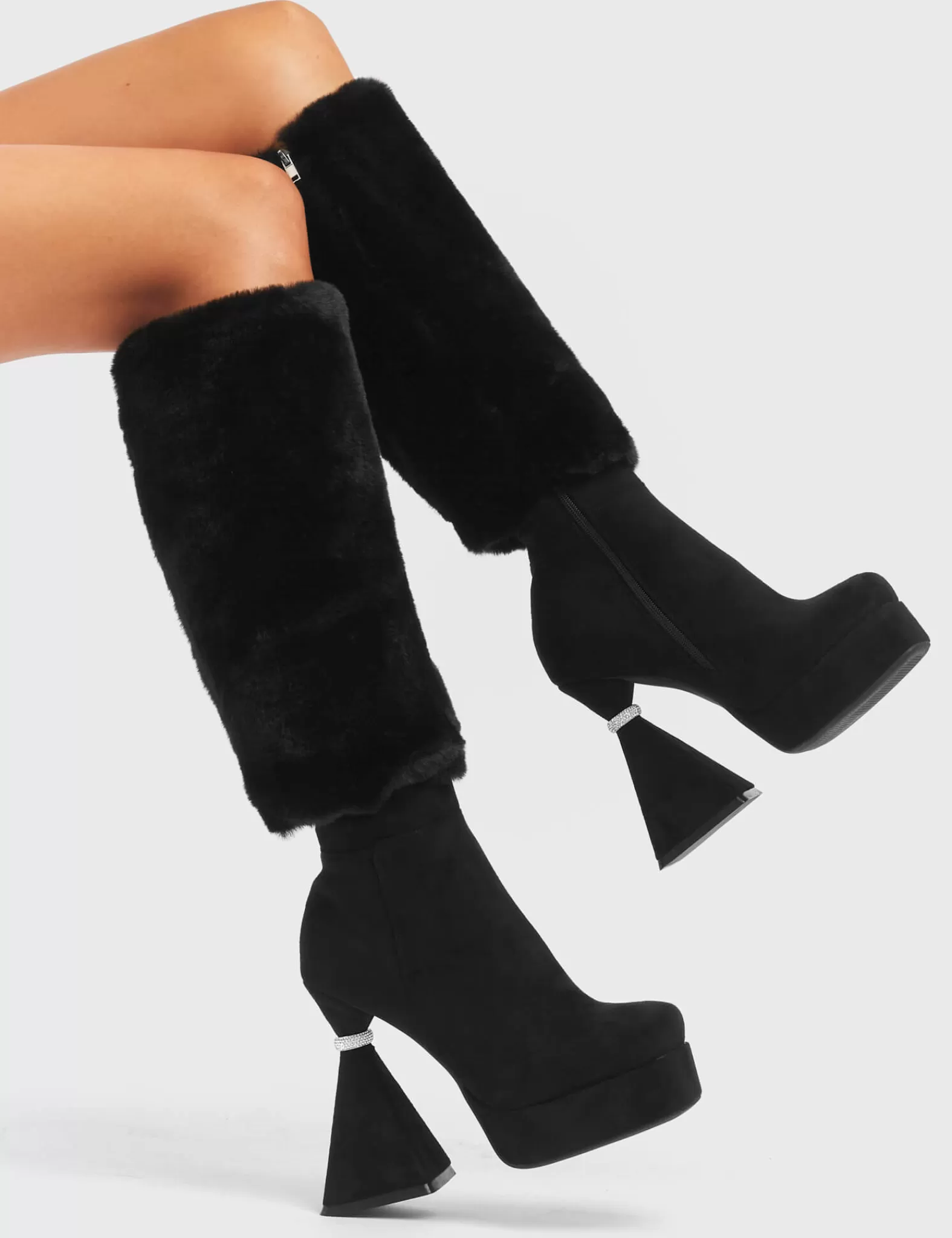 Ambitious Platform Knee High Boots^Lamoda Online