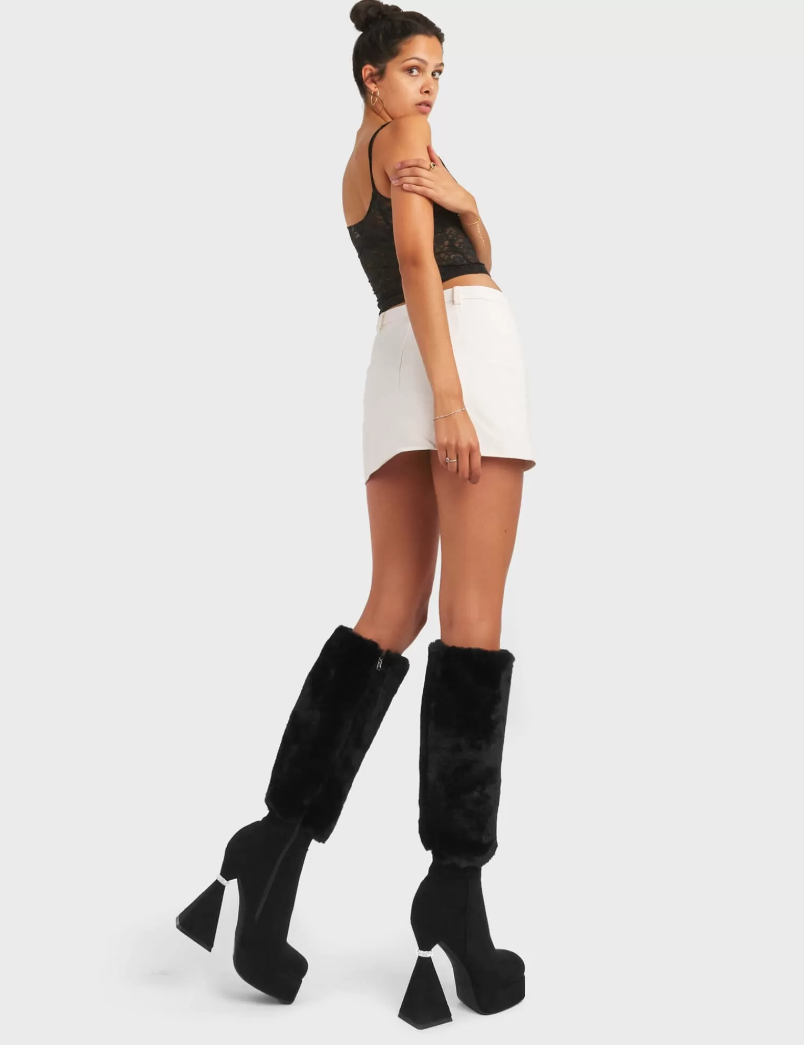 Ambitious Platform Knee High Boots^Lamoda Online