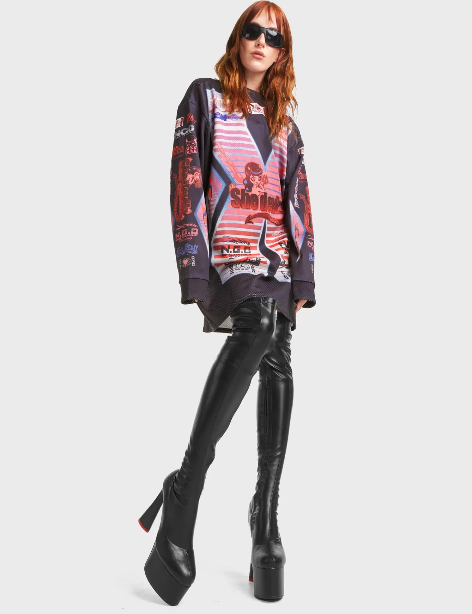 Answer Platform Thigh High Boots^Lamoda Store