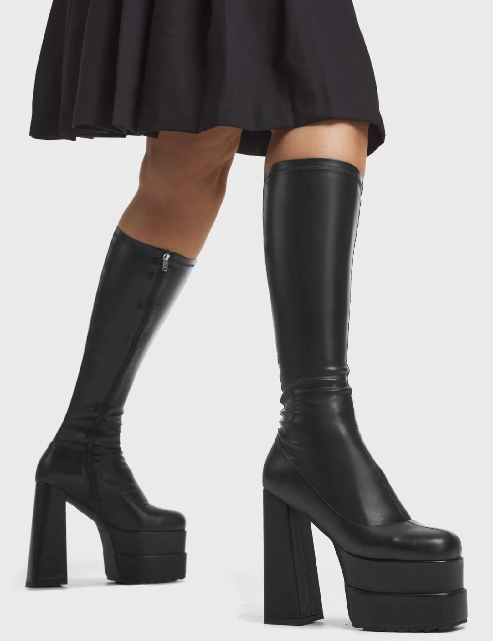 Bad Gurl Super Stretch Platform Knee High Boots^Lamoda Flash Sale