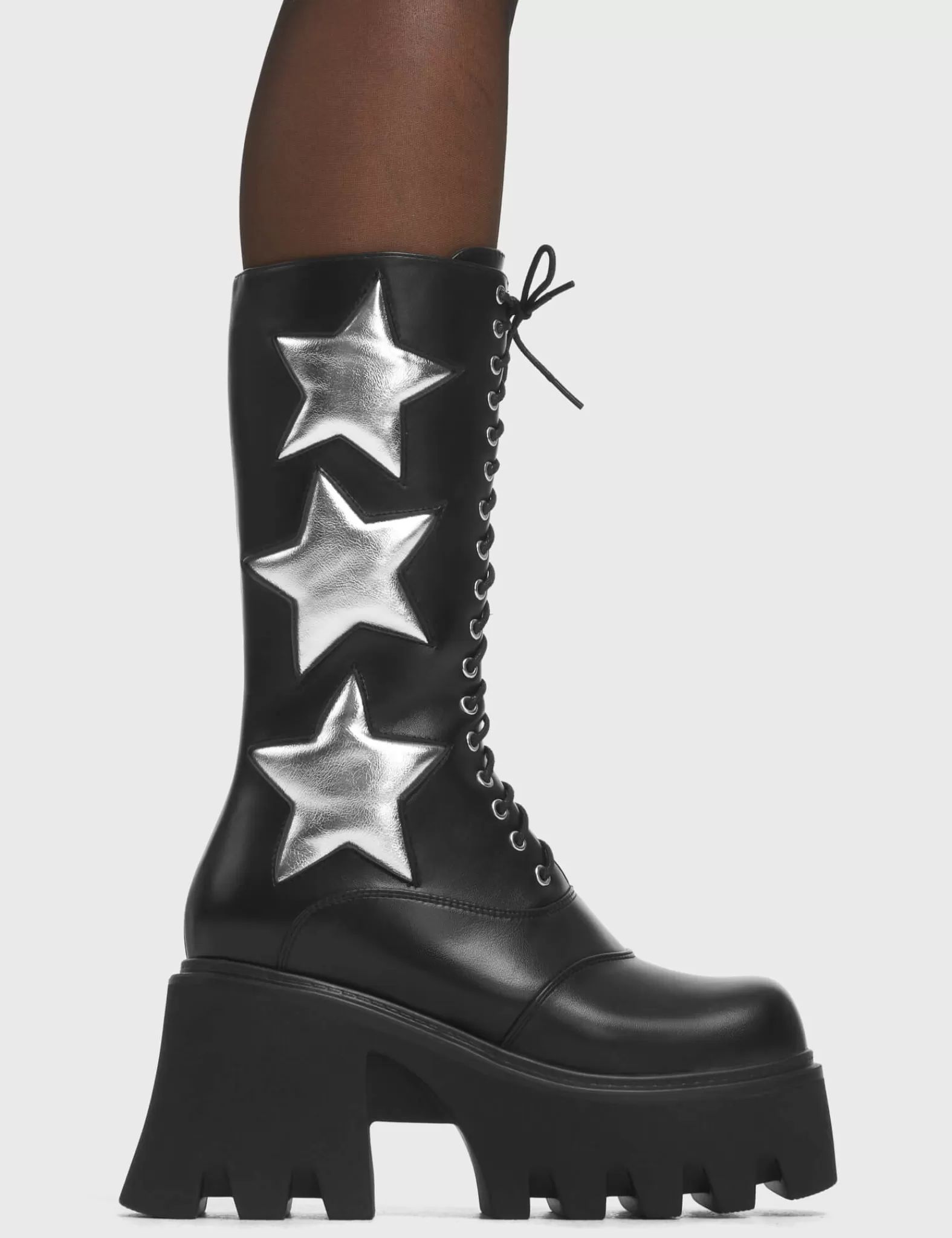 Big League Chunky Platform Calf Boots^Lamoda Discount