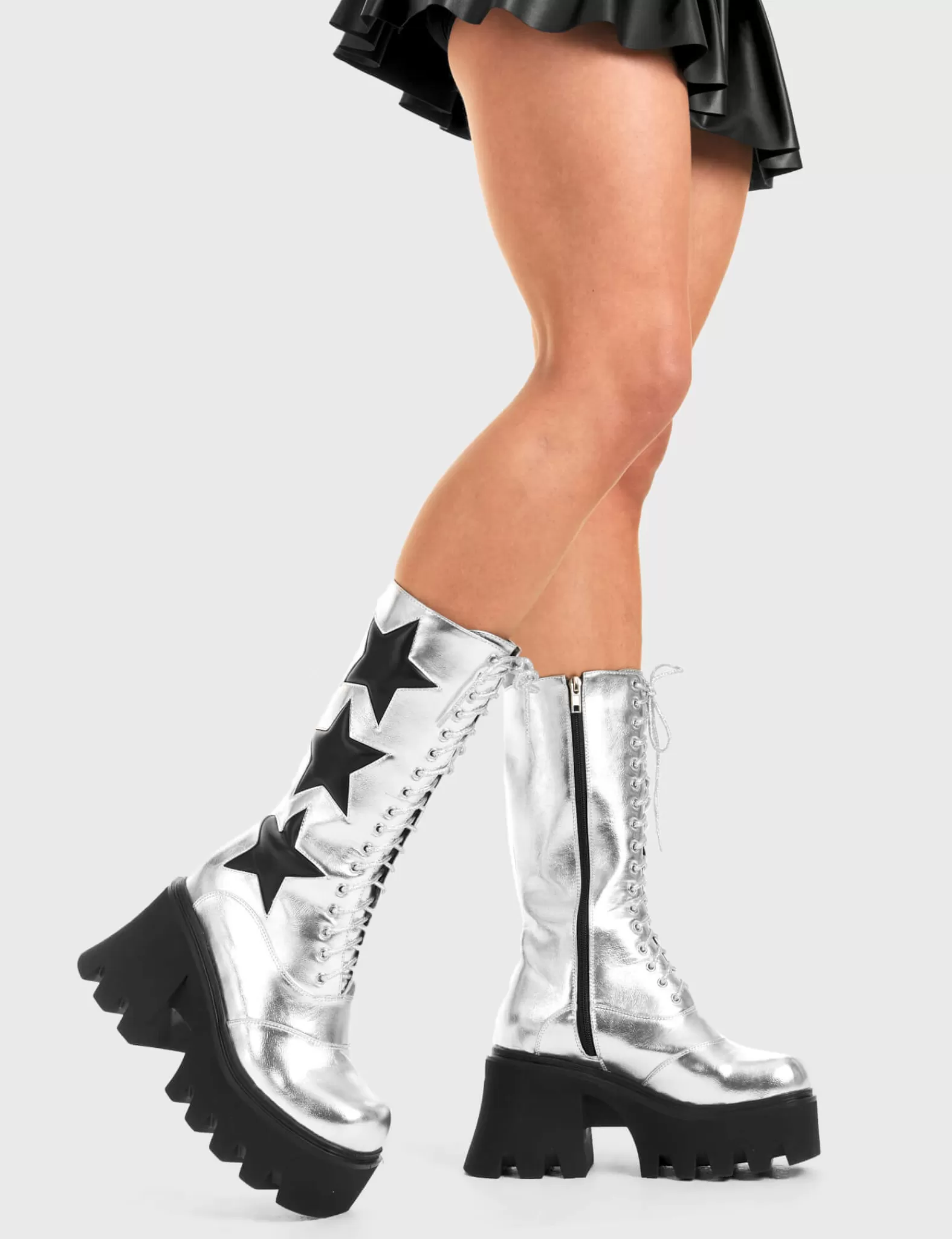 Big League Chunky Platform Calf Boots^Lamoda Clearance