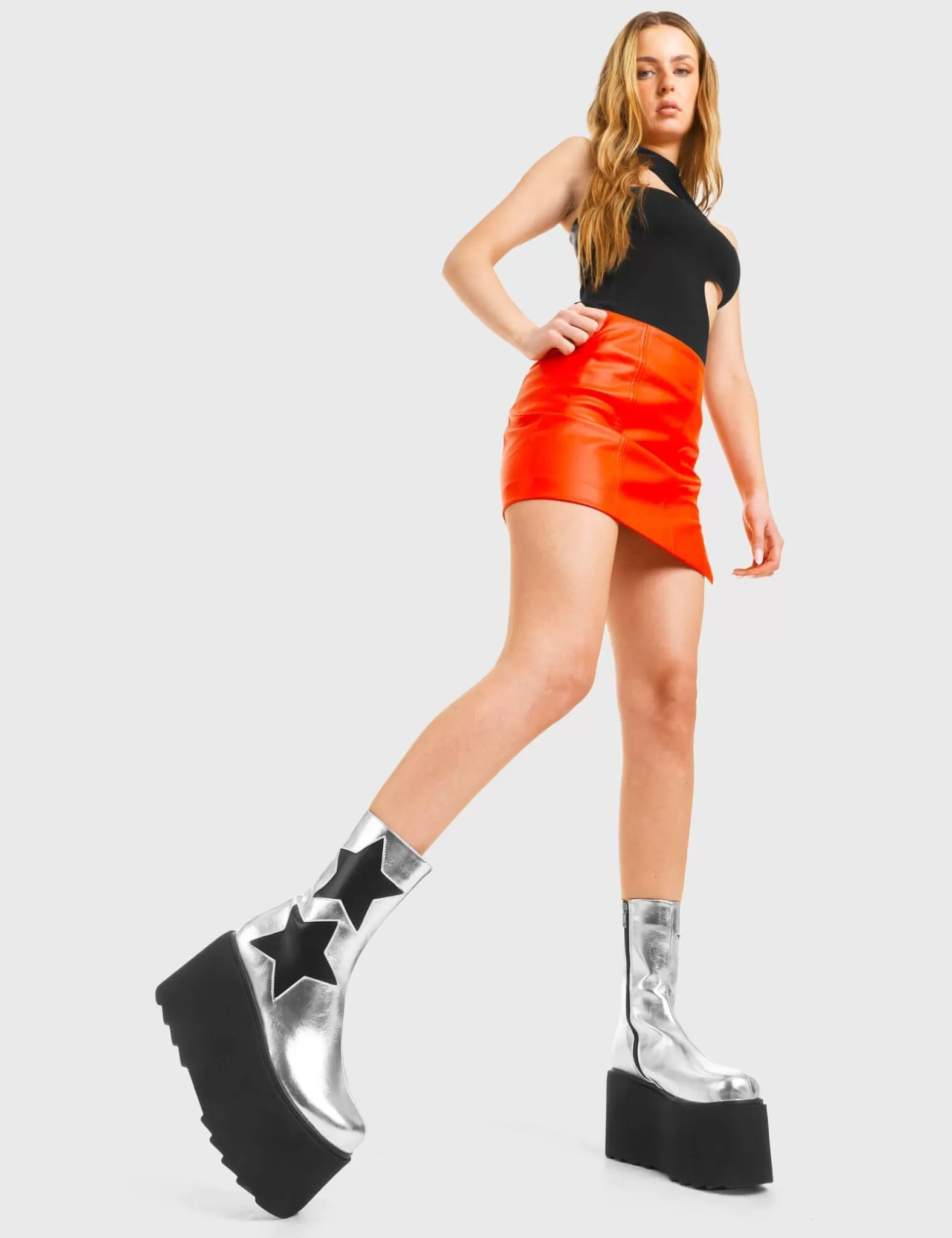 Big Shot Chunky Platform Ankle Boots^Lamoda Shop