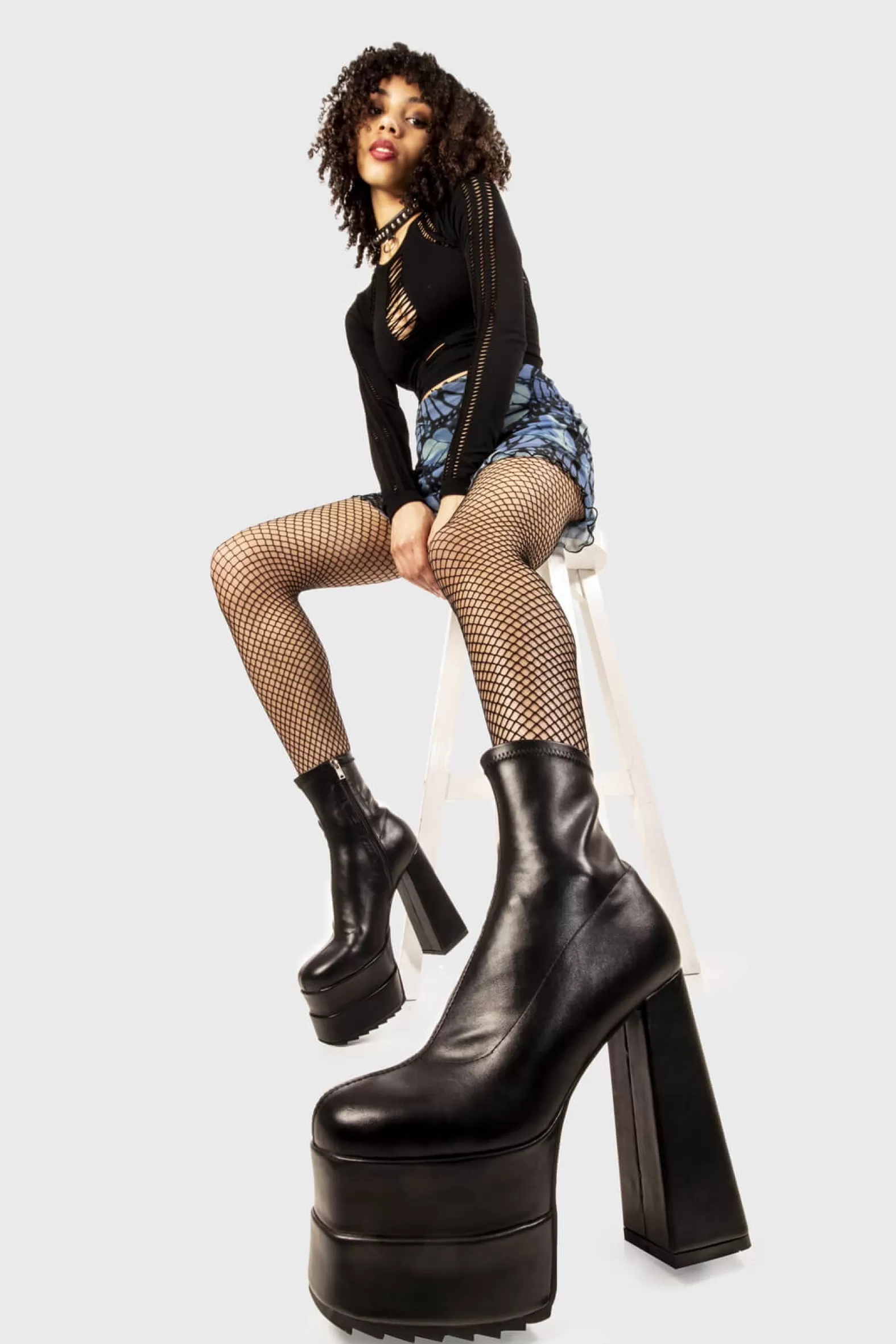 Cassette Platform Ankle Boots^Lamoda Online