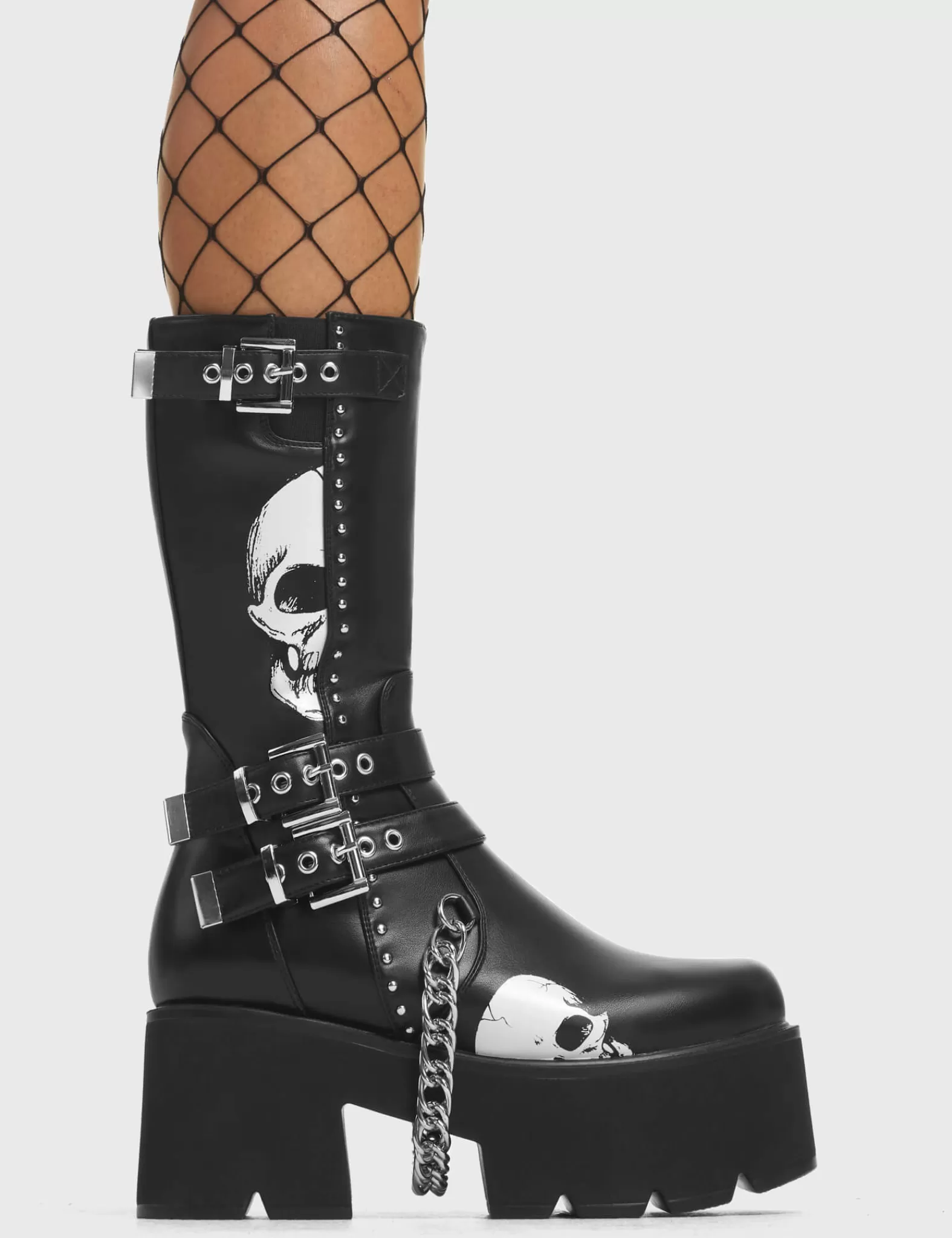 Cemetery Gates Chunky Platform Calf Boots^Lamoda Store