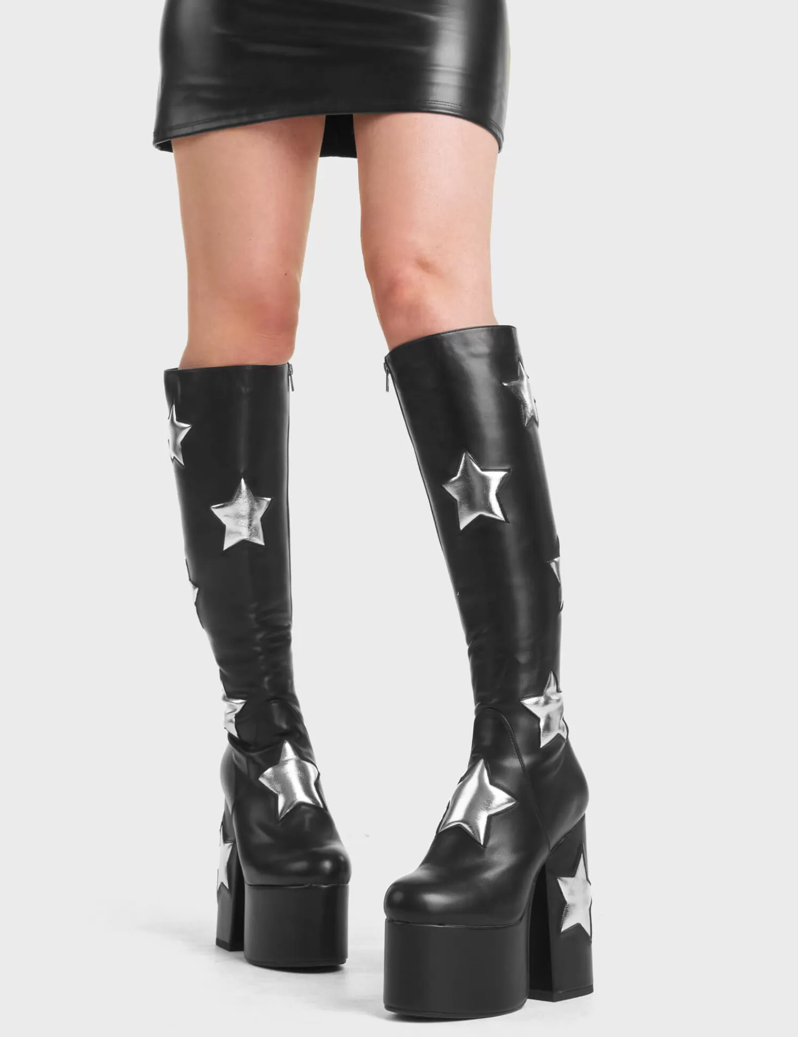 Comet Platform Knee High Boots^Lamoda Fashion