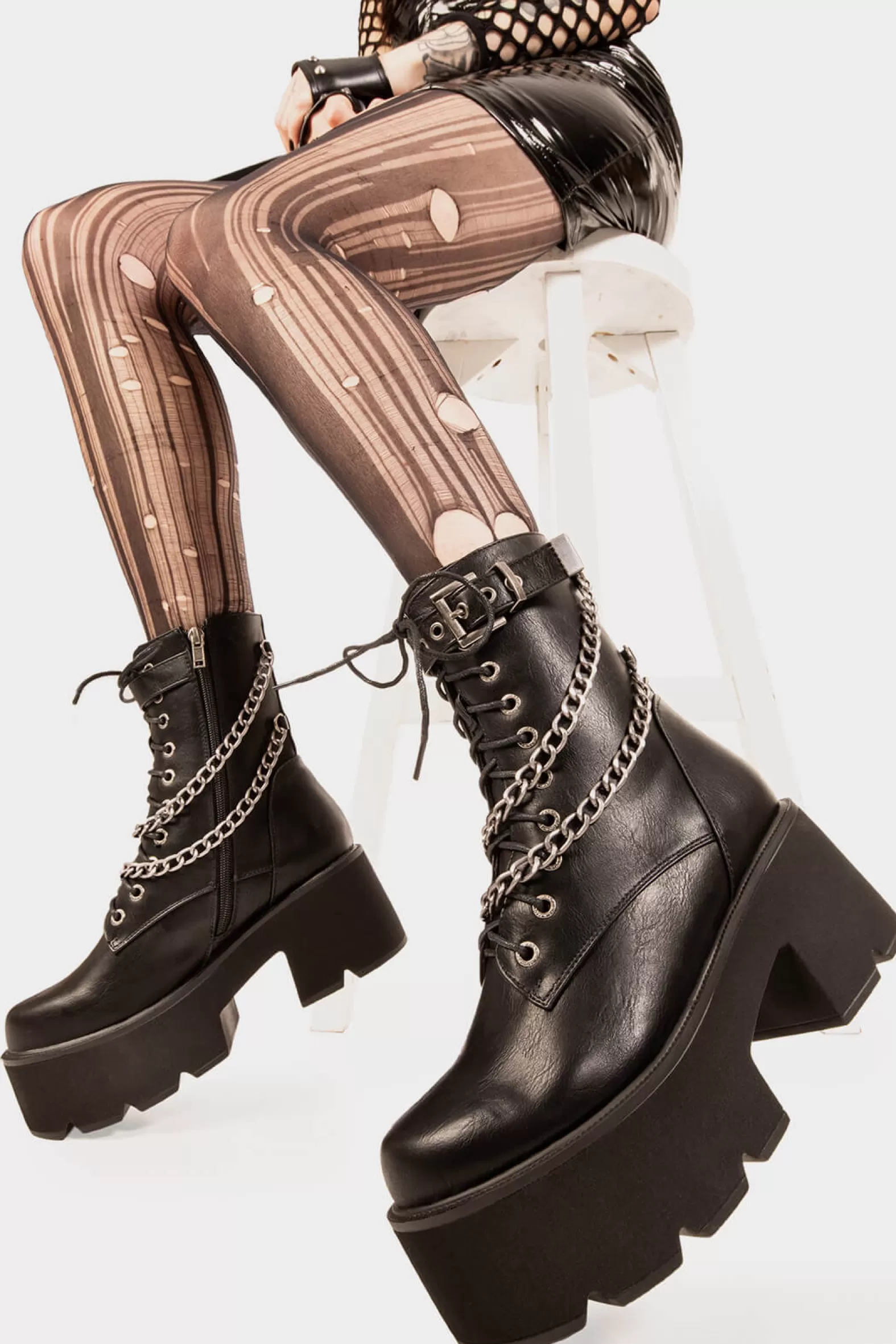 Flip The Switch Chunky Platform Boots^Lamoda New