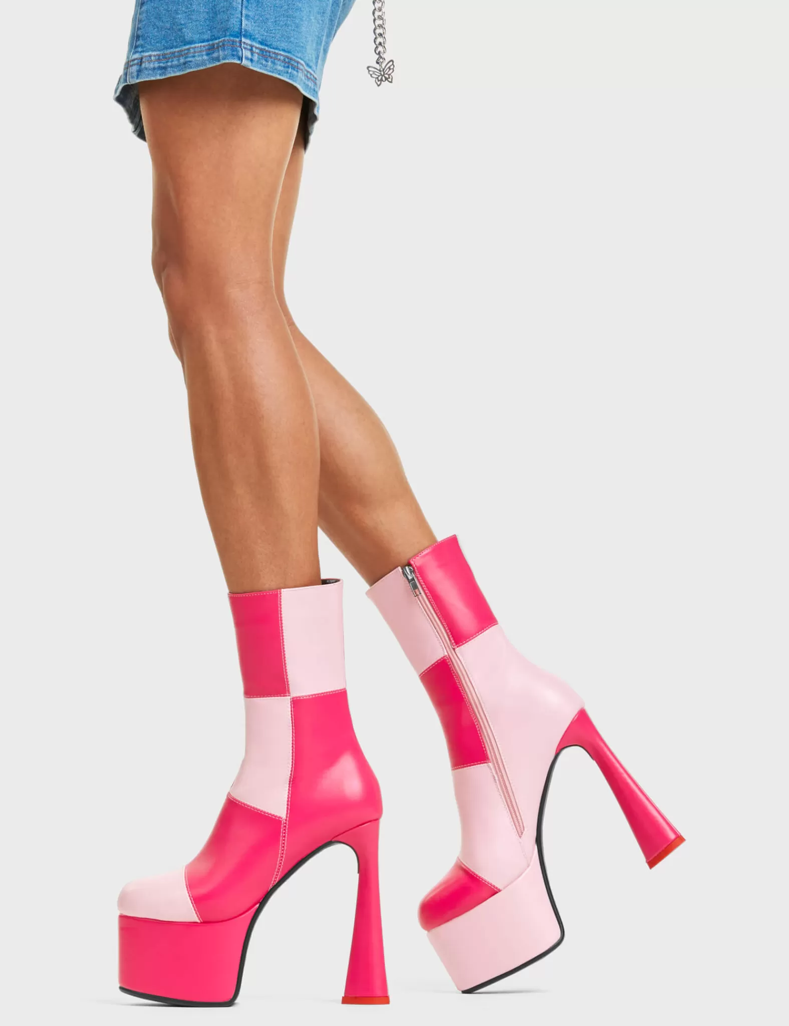 Fuchsia City Platform Ankle Boots^Lamoda Sale