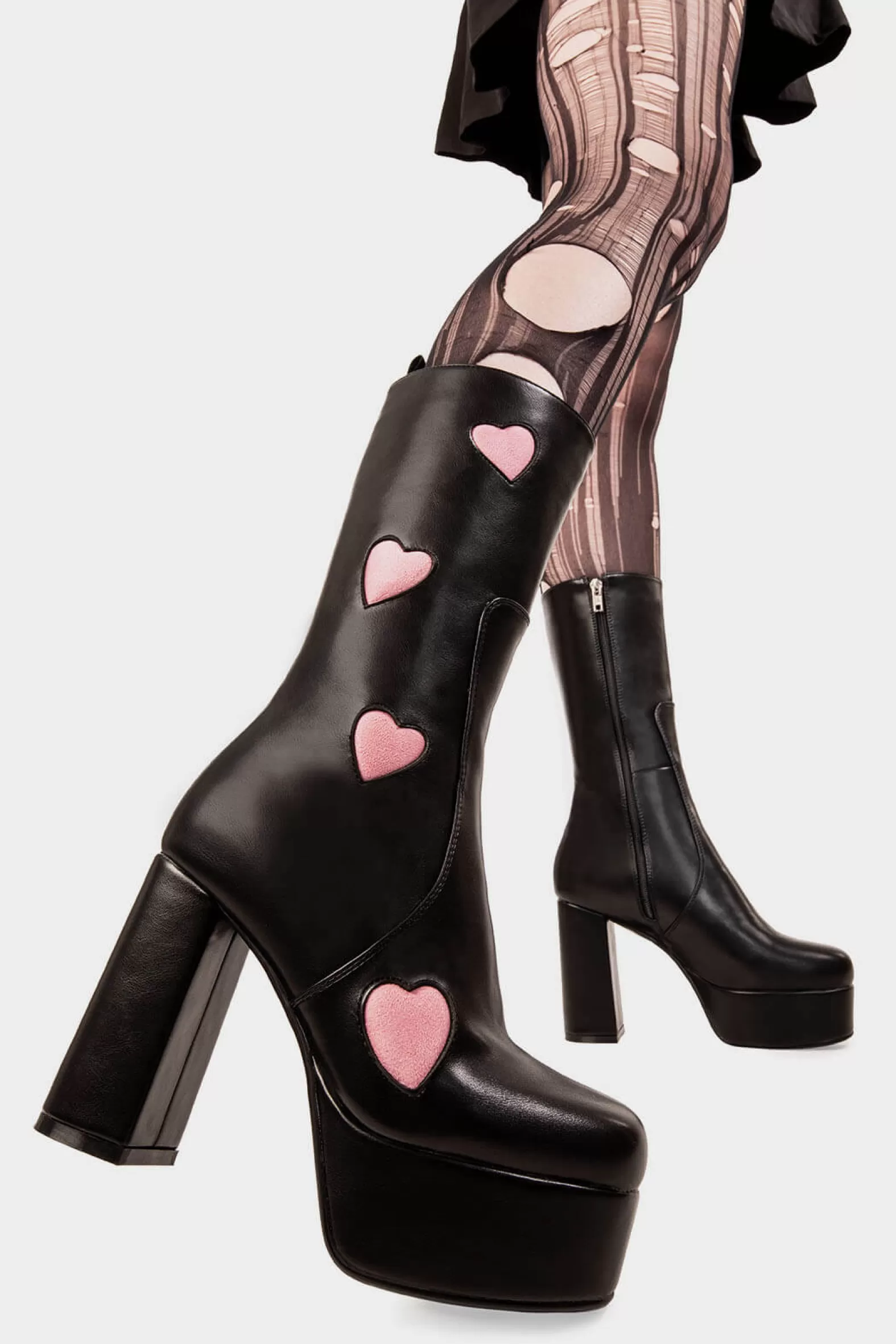 Game Of Love Platform Calf Boots^Lamoda Shop