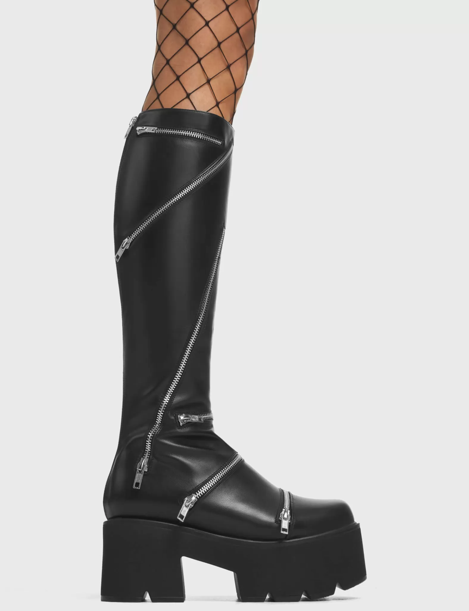 Go Figure Chunky Platform Knee High Boots^Lamoda Outlet