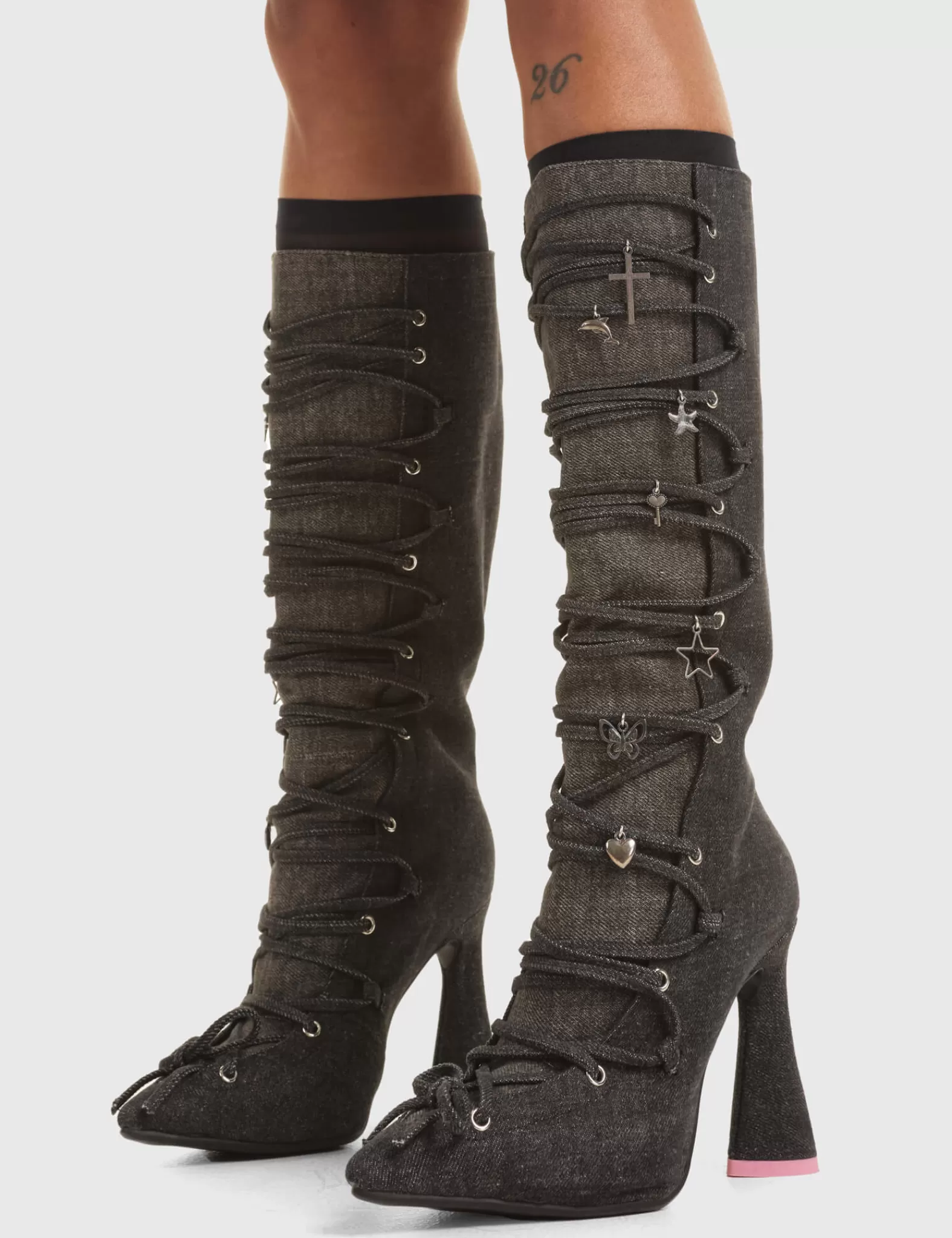 Healing Platform Knee High Boots^Lamoda Shop