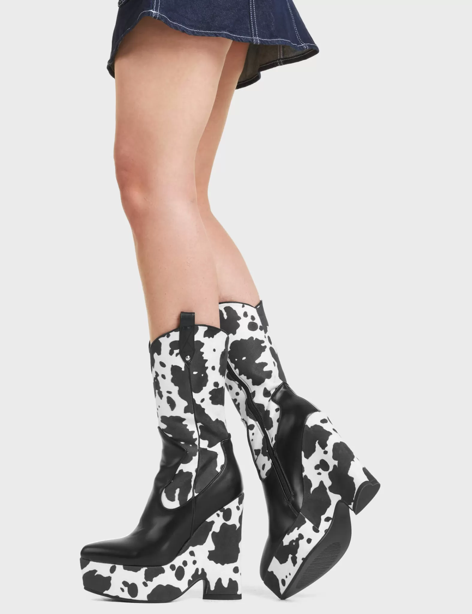 Here We Are Chunky Platform Calf Boots^Lamoda New