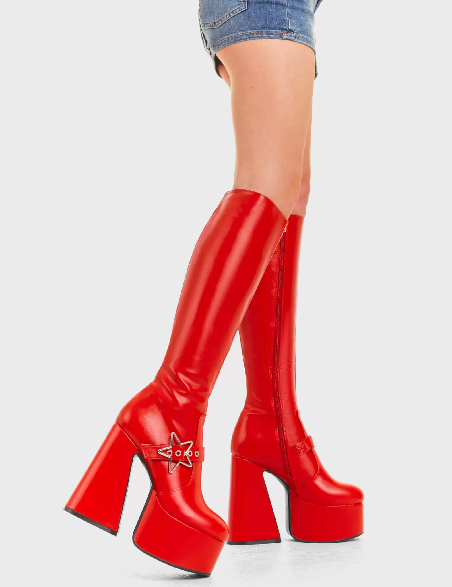 I'm Your Star Platform Knee High Boots^Lamoda Best