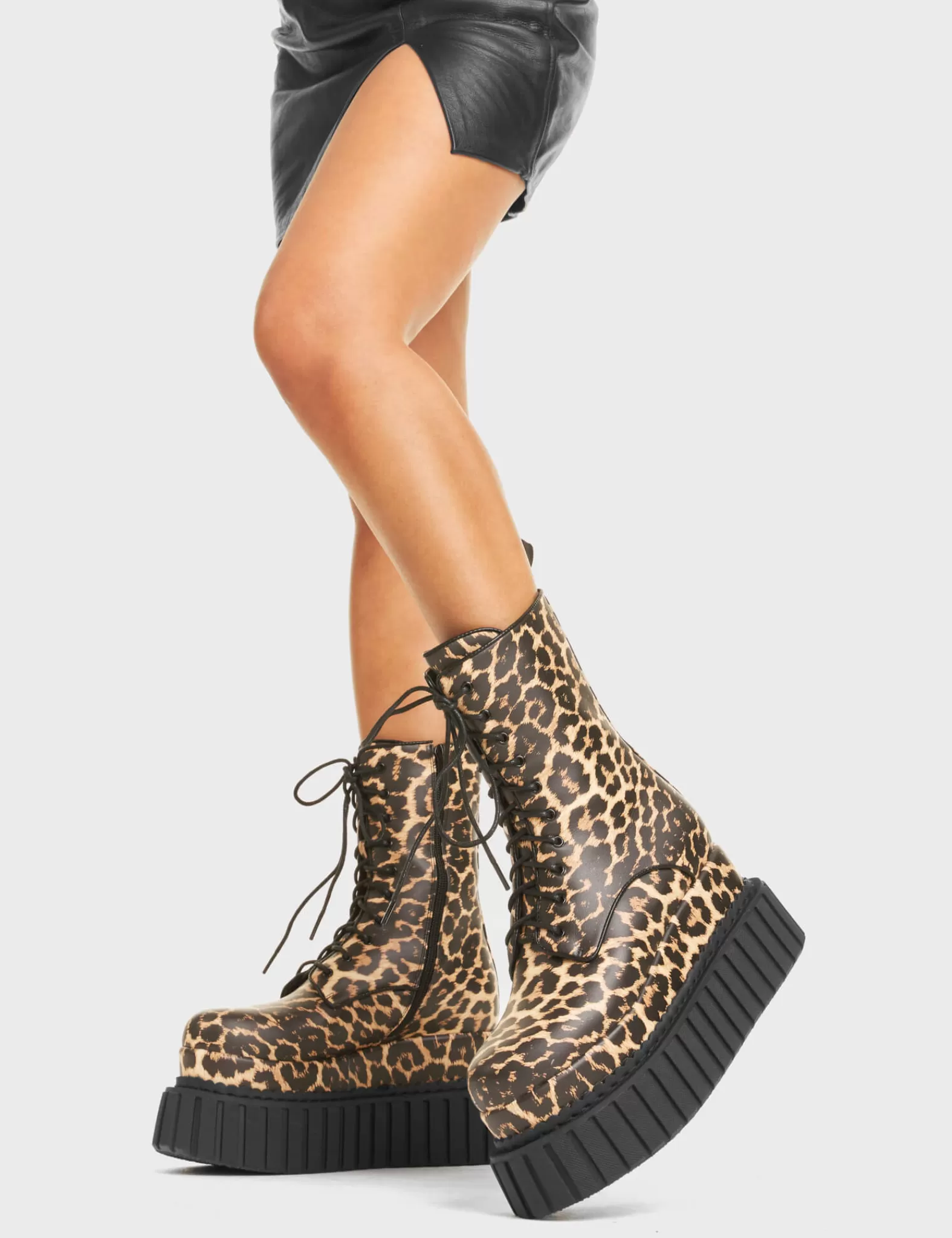 Jungle Queen Chunky Creeper Platform Ankle Boots^Lamoda Hot