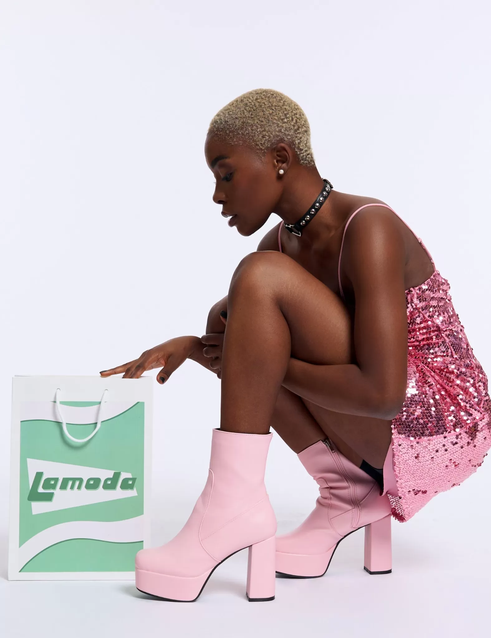 Making Moves Platform Ankle Boots^Lamoda New