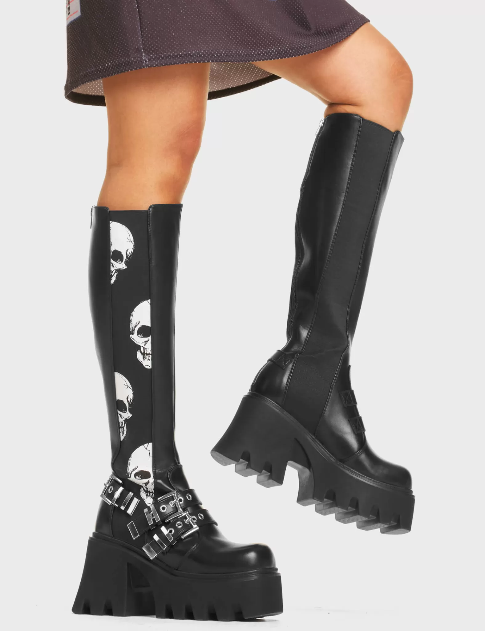 Mayhem Chunky Platform Knee High Boots^Lamoda Best