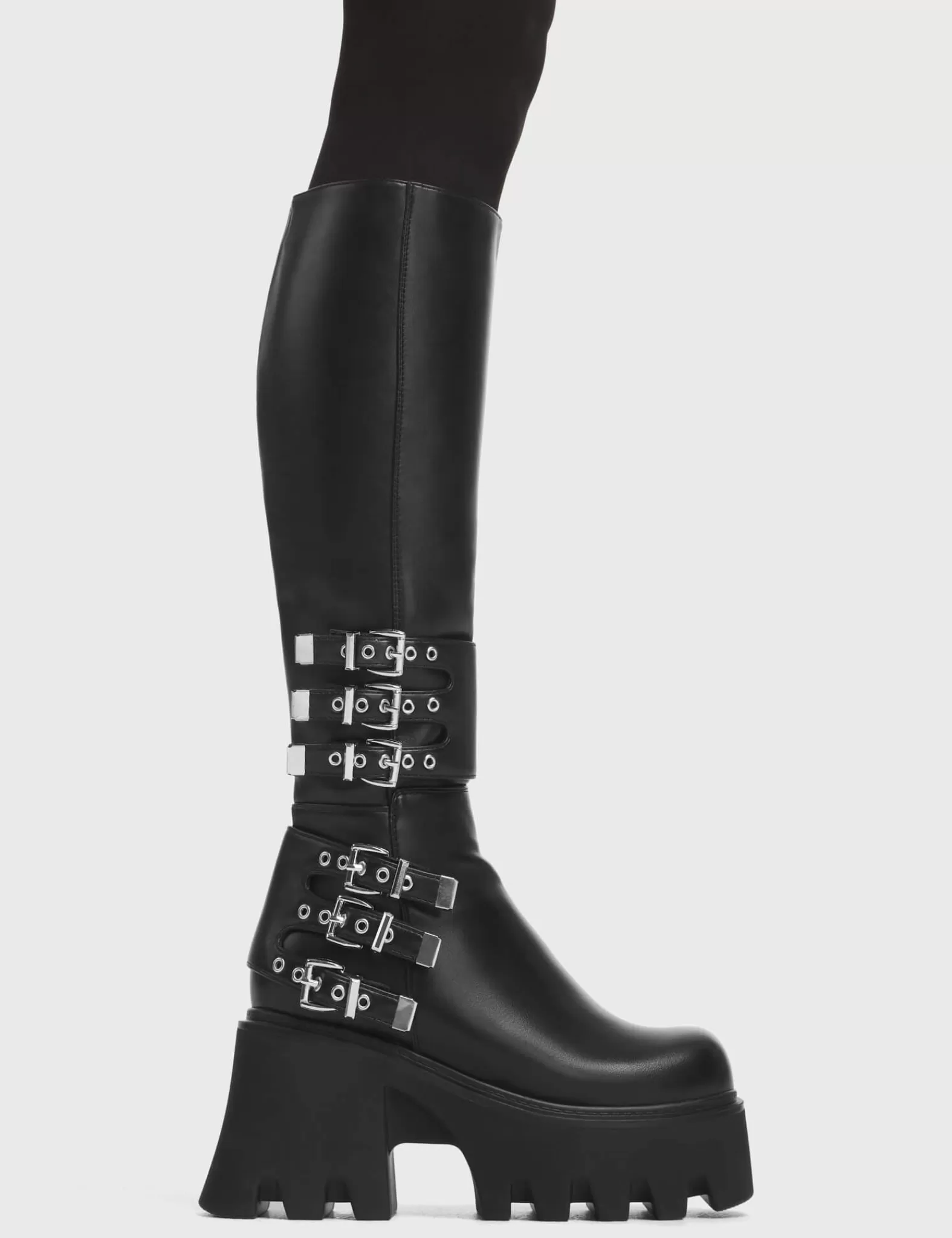 My Prince Chunky Platform Knee High Boots^Lamoda Online