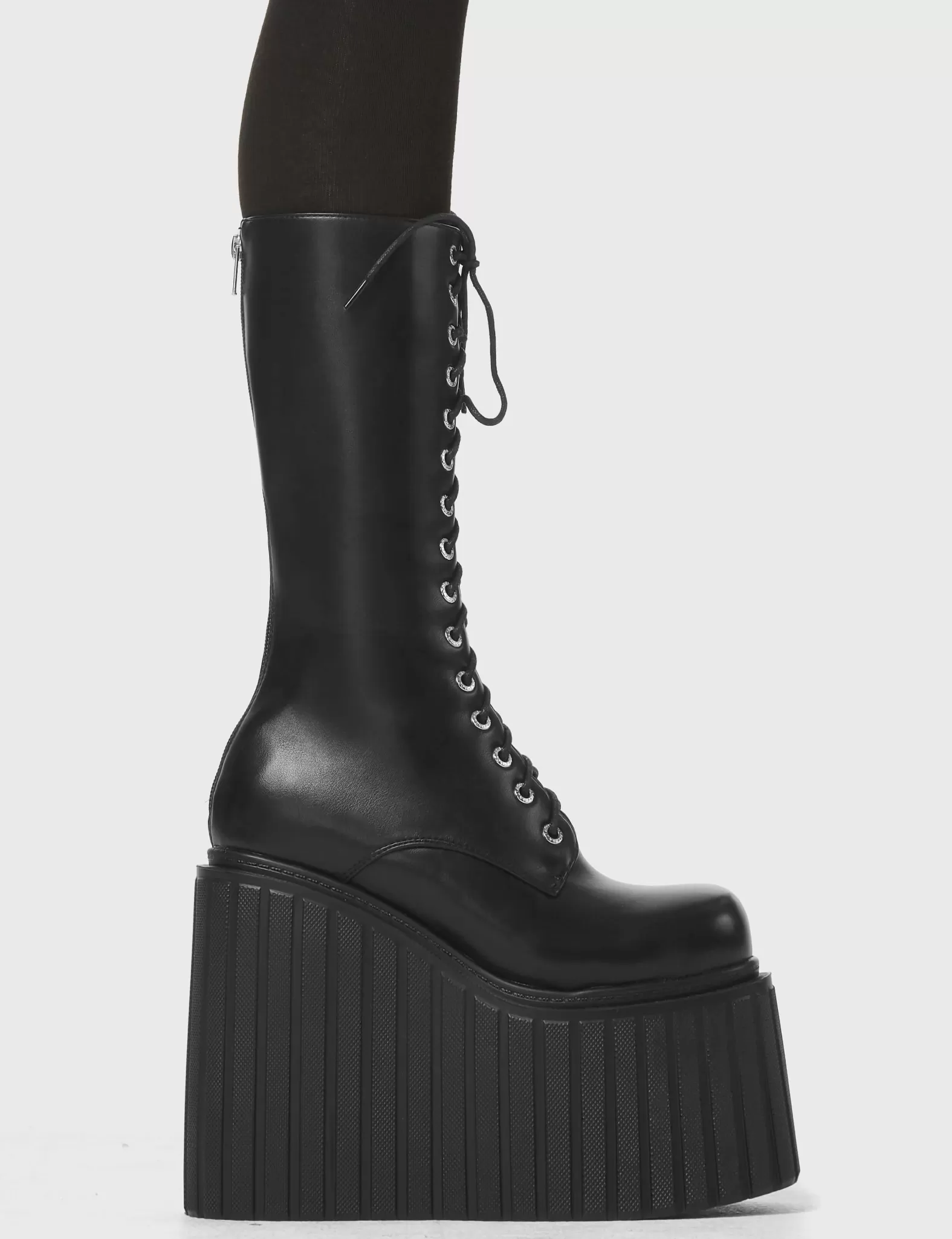 No Answer Chunky Creeper Calf Boots^Lamoda Cheap