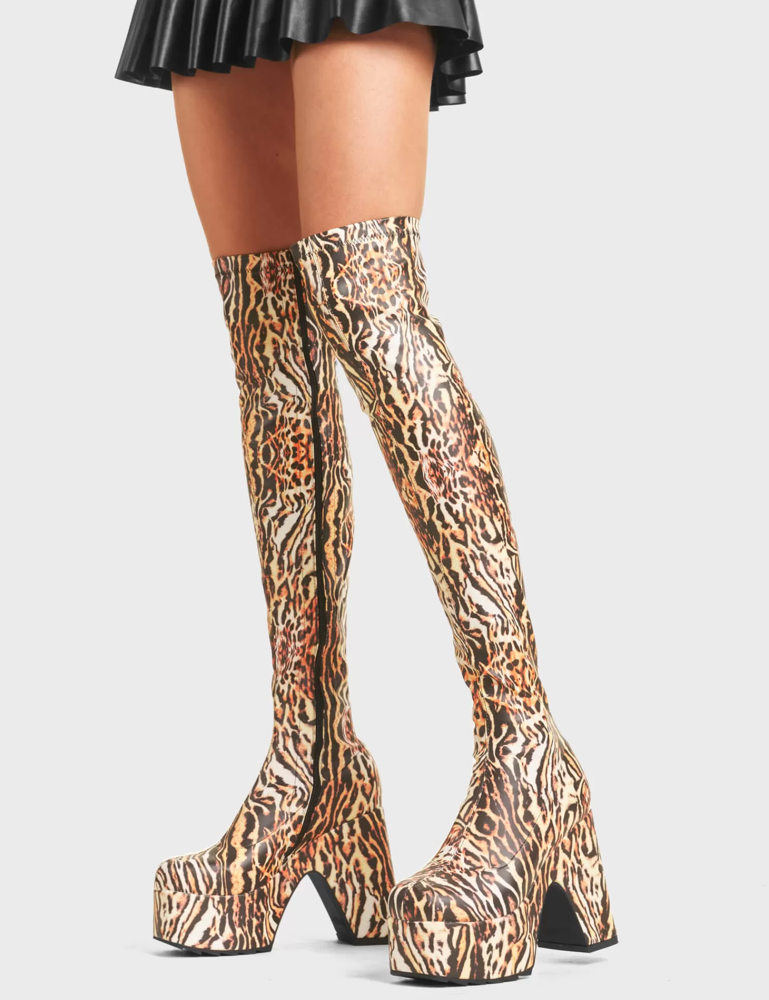 Not Your Worry Platform Thigh High Boots^Lamoda Hot