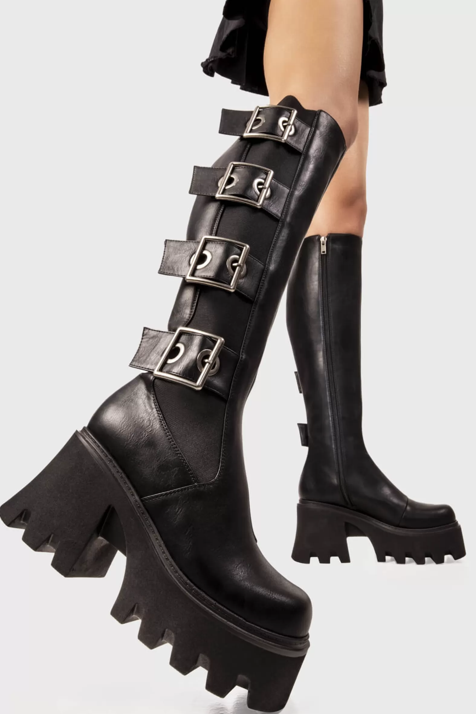 Orion's Belt Chunky Platform Knee High Boots^Lamoda Cheap