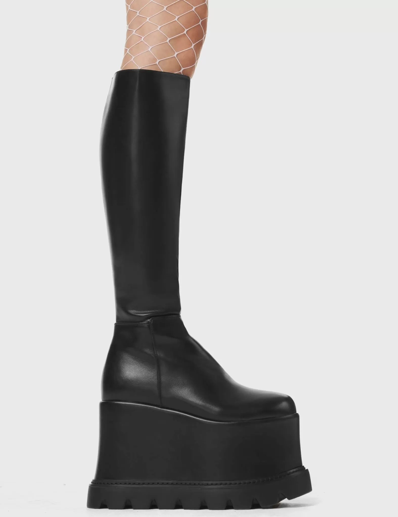 Out The Gate Chunky Platform Knee High Boots^Lamoda Sale