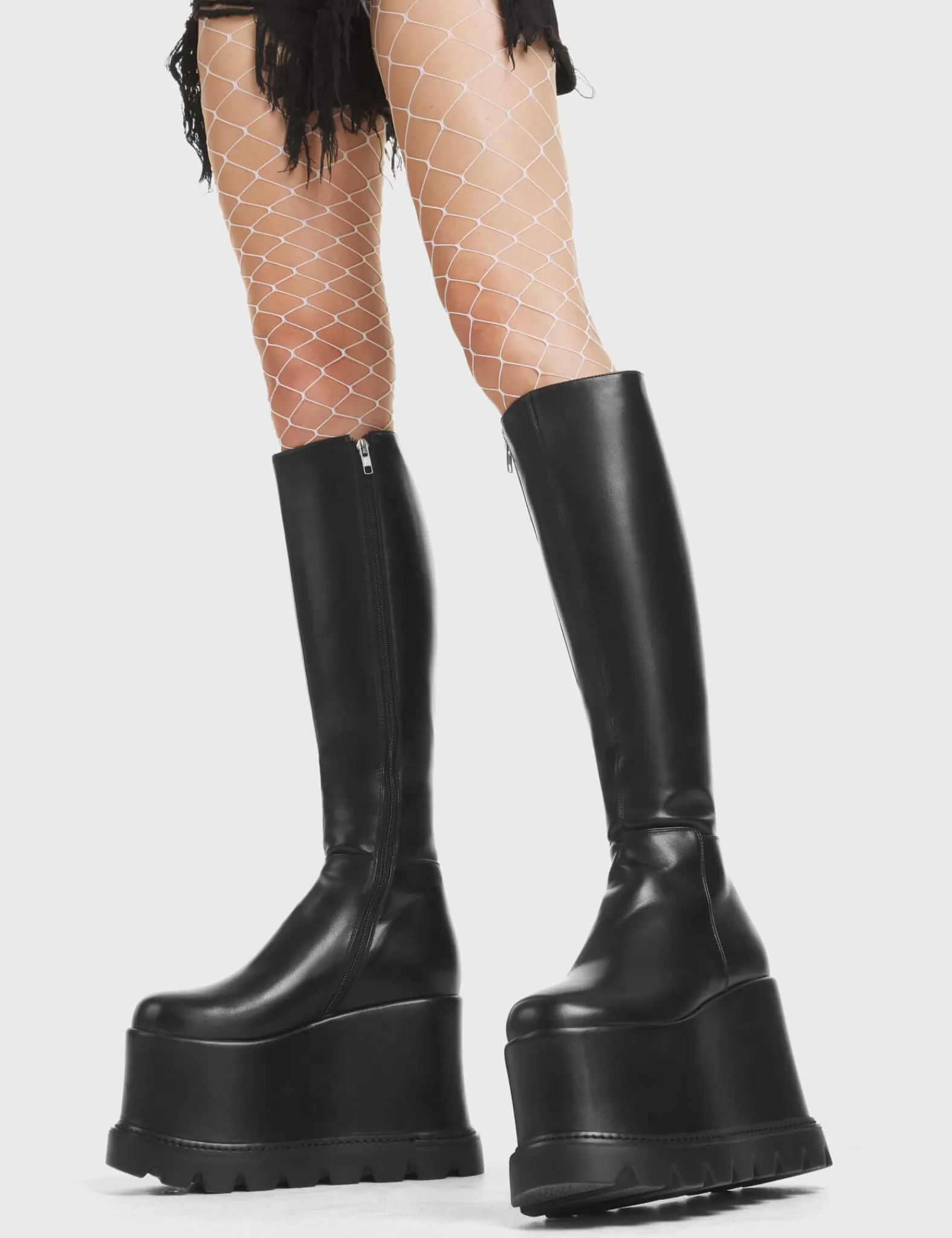 Out The Gate Chunky Platform Knee High Boots^Lamoda Sale