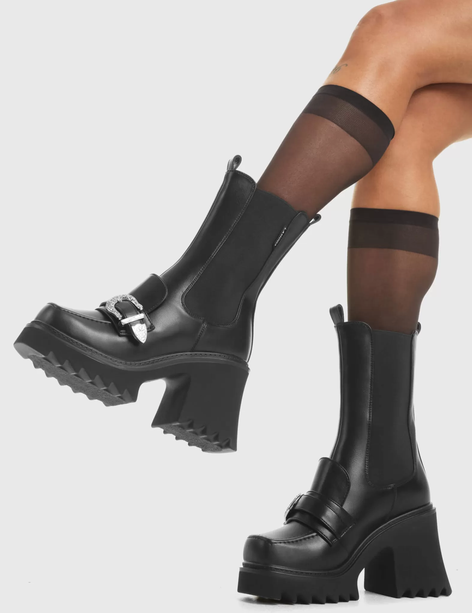 Outlander Chunky Platform Ankle Boots^Lamoda Flash Sale