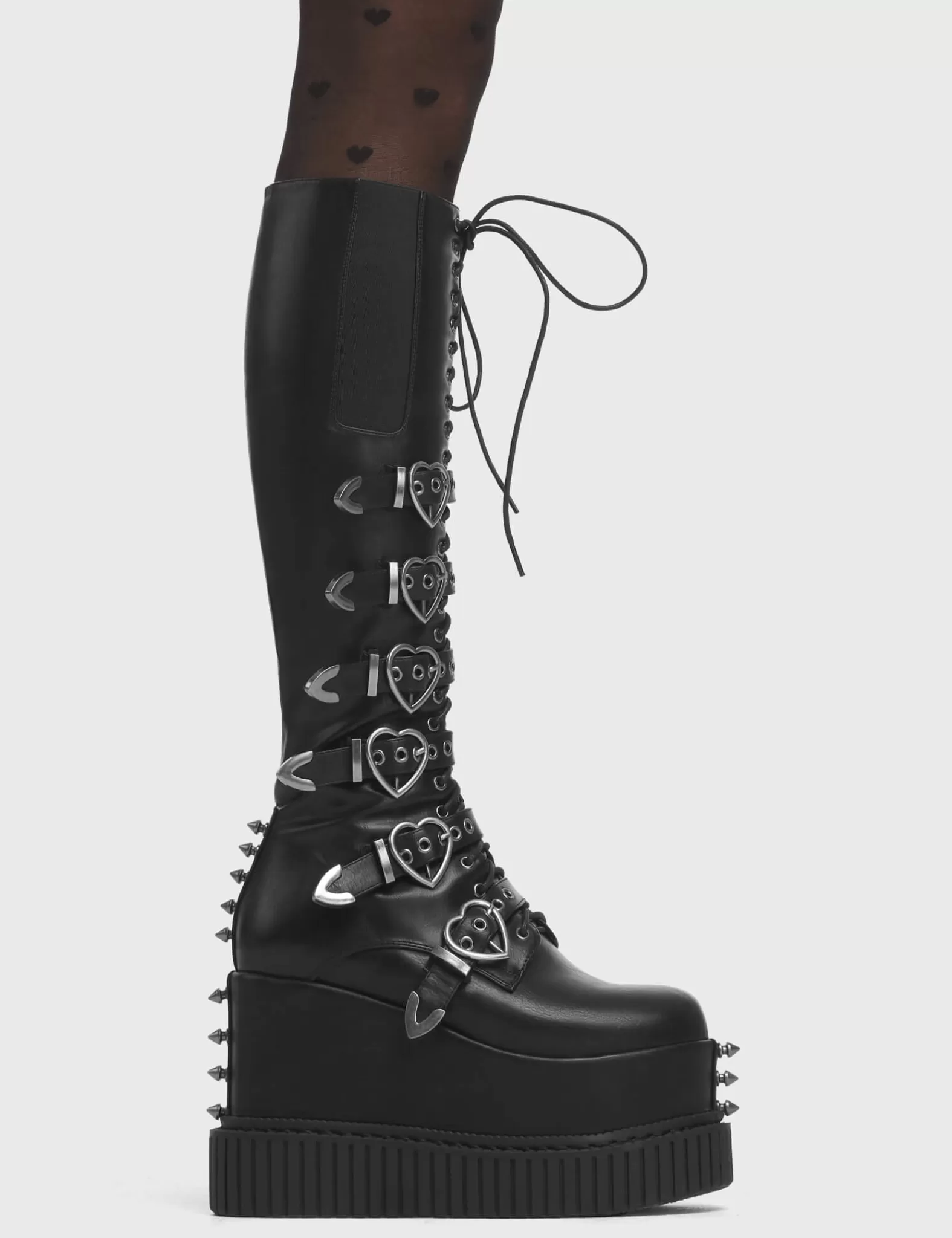 Overkill Chunky Platform Knee High Boots^Lamoda Shop