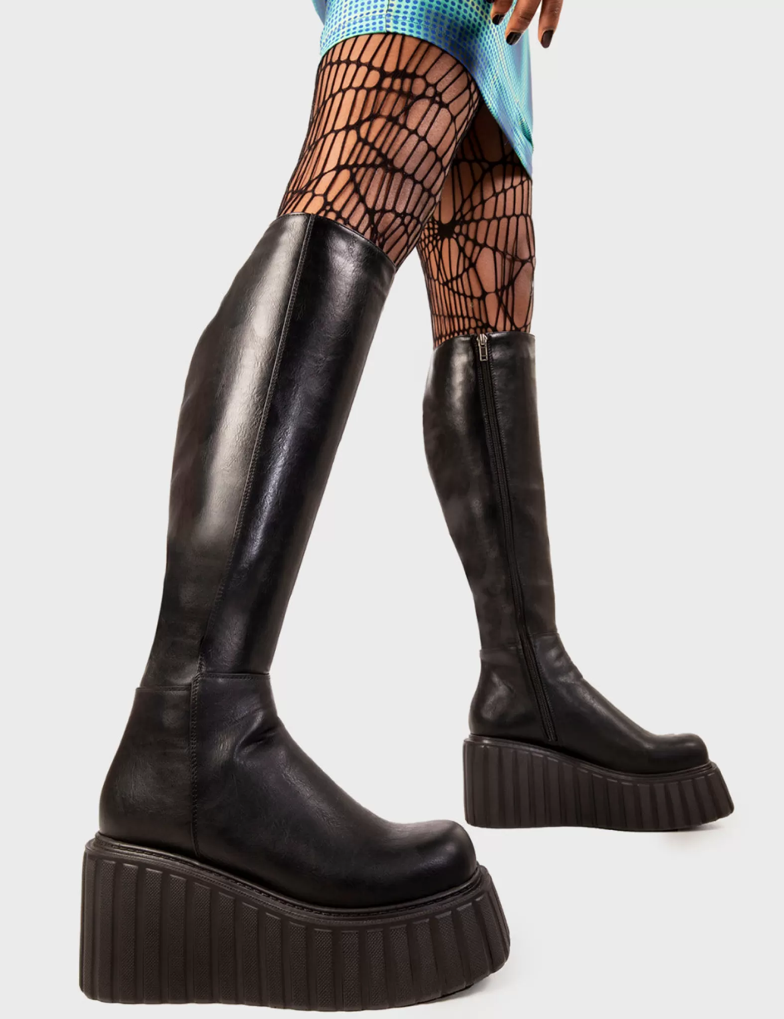 Pillow Talk Chunky Creeper Platform Knee High Boots^Lamoda Sale