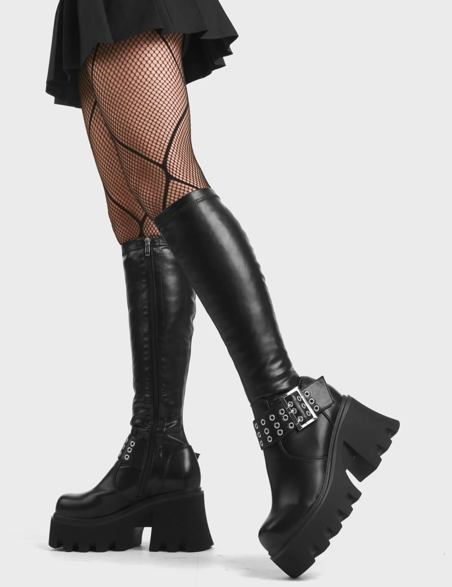 Praise You Chunky Platform Knee High Boots^Lamoda Flash Sale