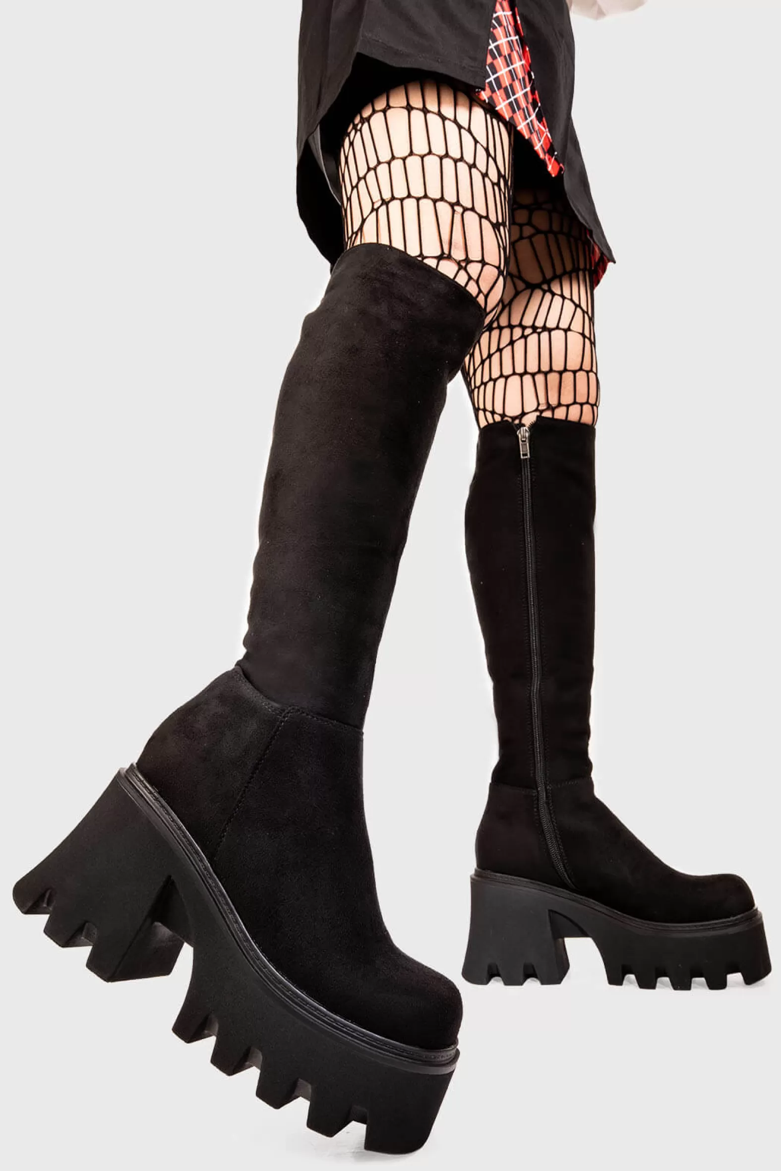 Ready Chunky Platform Knee High Boots^Lamoda New