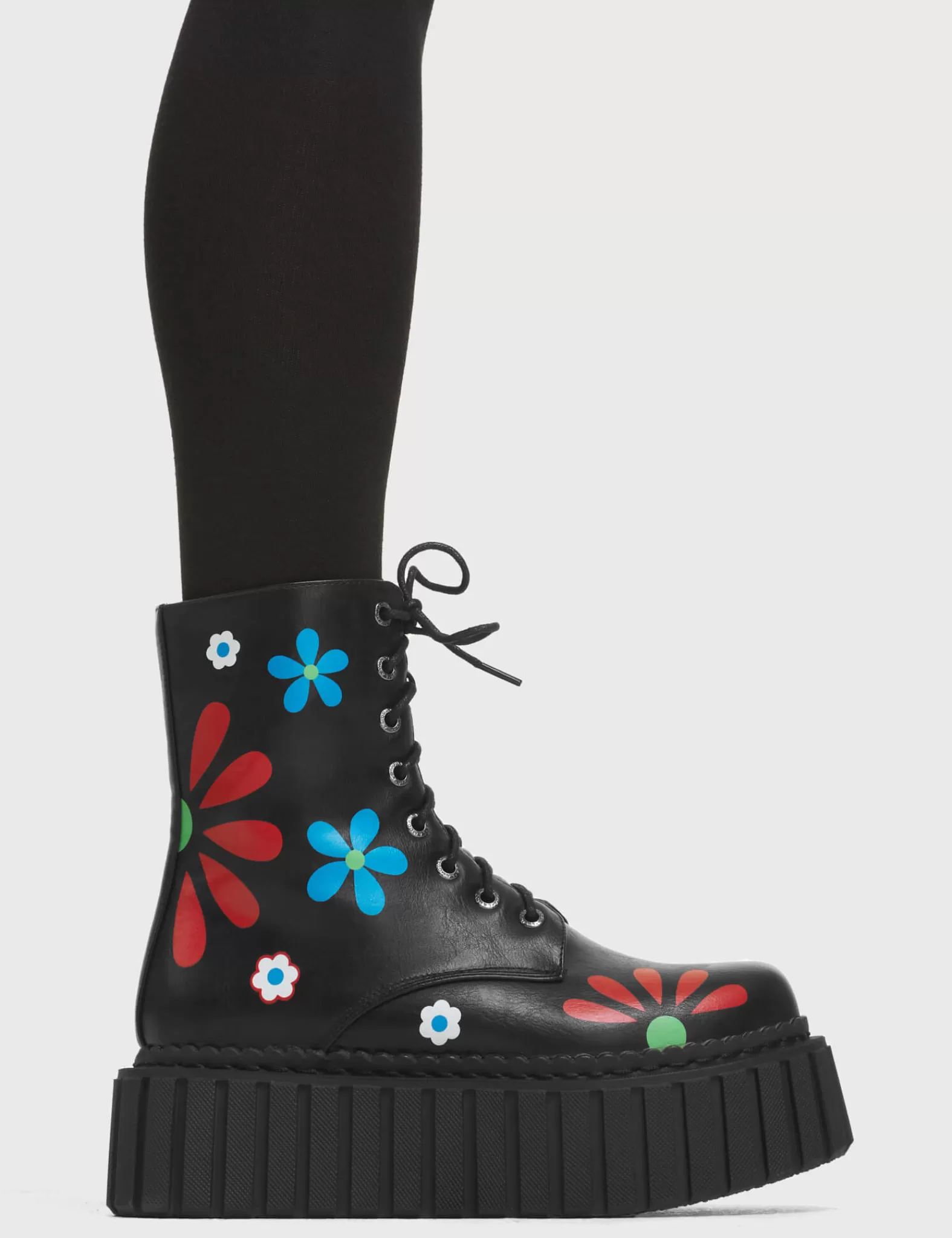 Rocking The Daisies Chunky Ankle Creeper Boots^Lamoda Sale