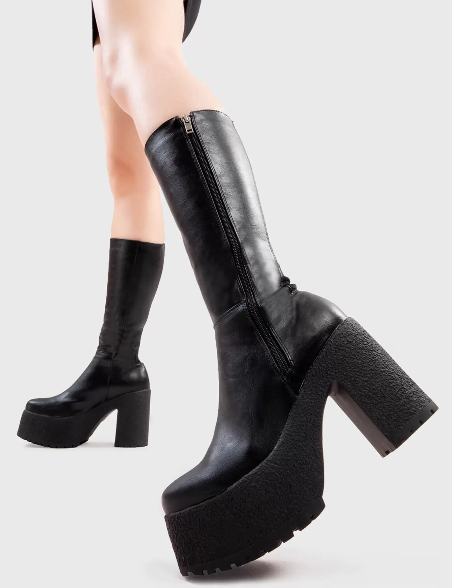 Salt Platform Calf Boots^Lamoda Best