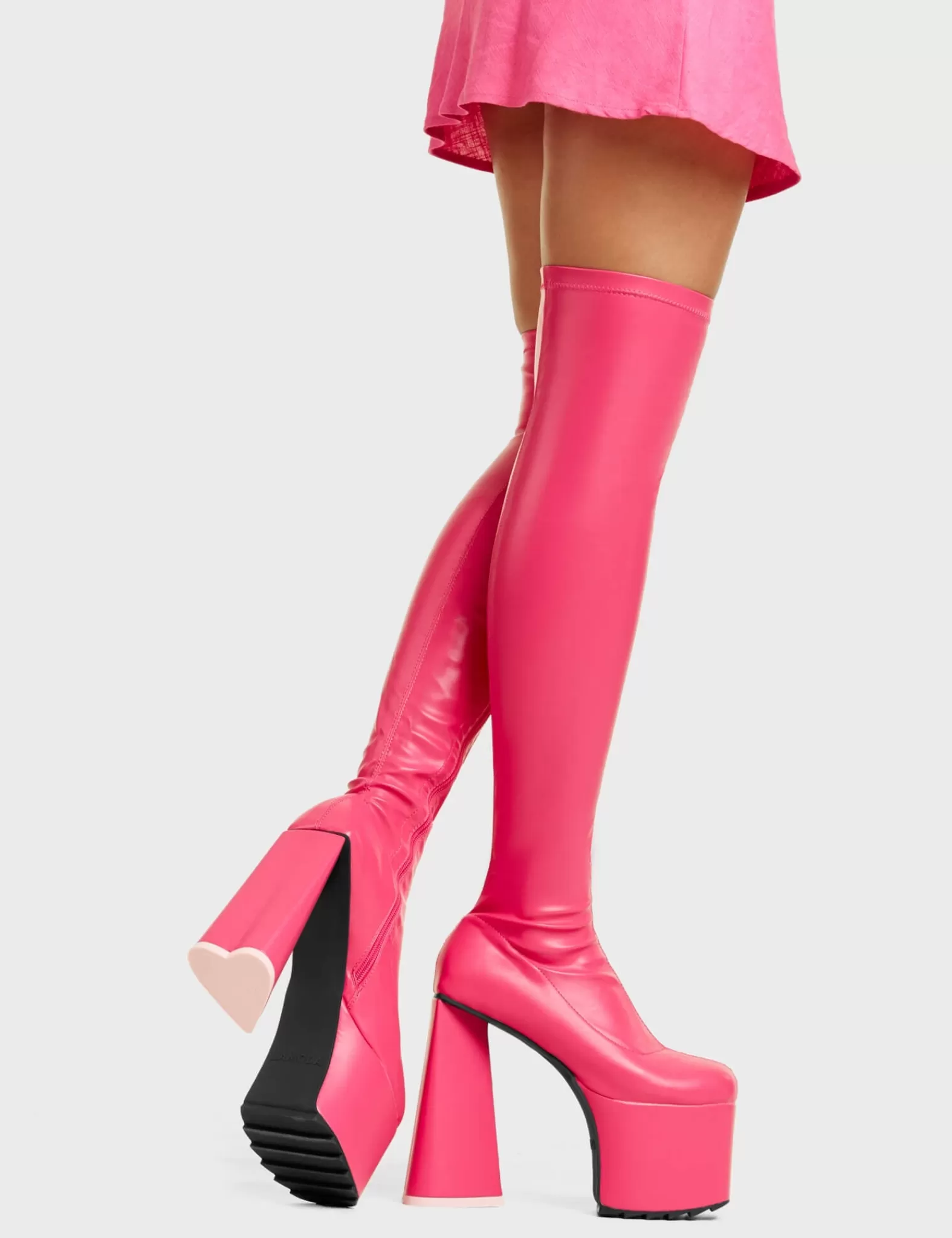 Separate Platform Thigh High Boots^Lamoda Cheap