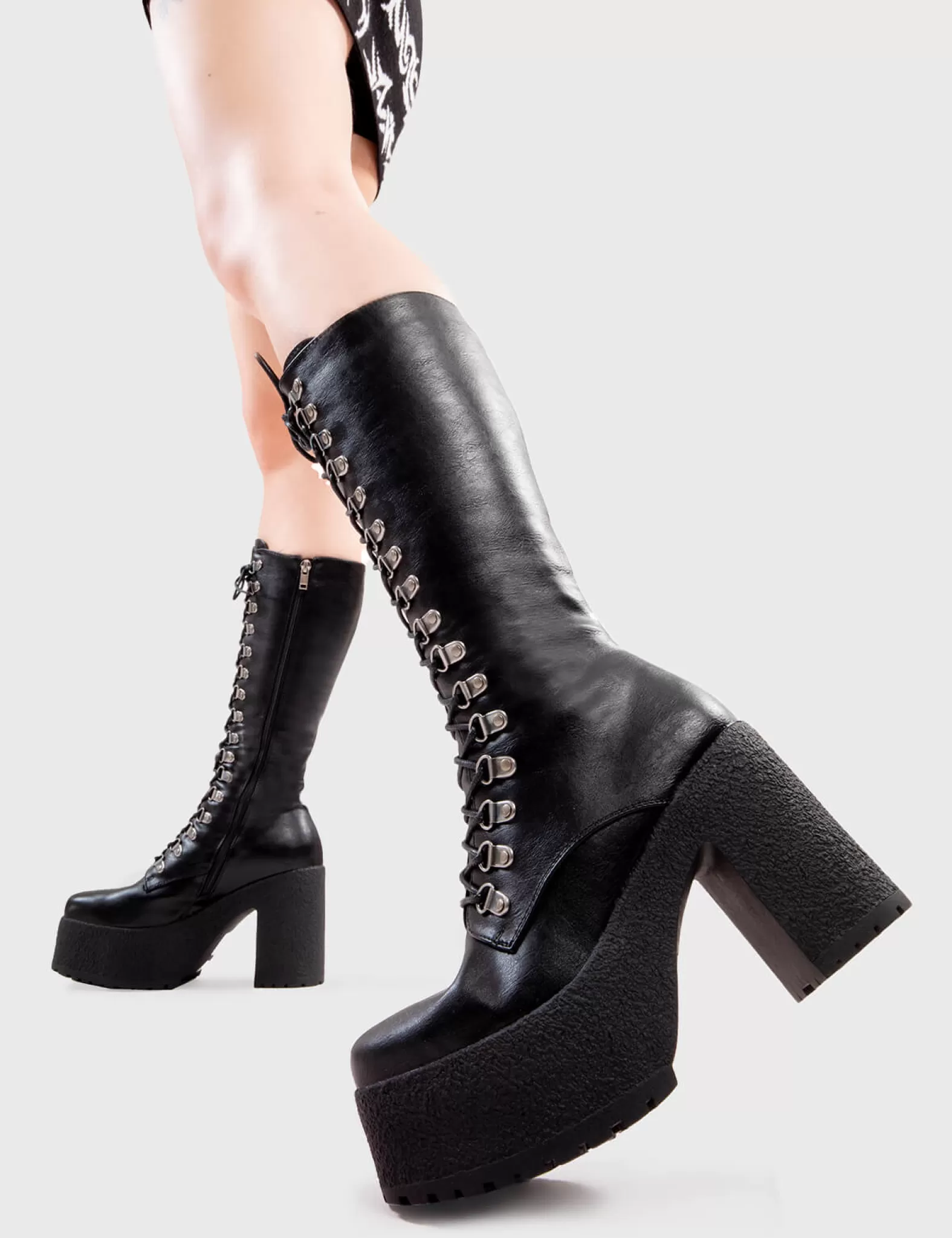 Siren Platform Calf Boots^Lamoda Online