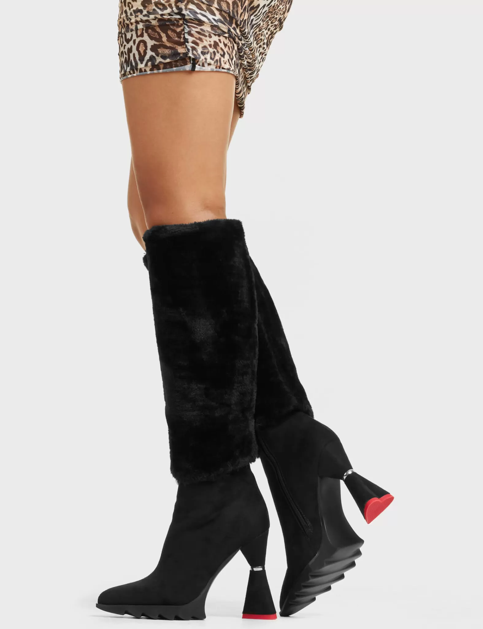 So Fur So Good Platform Knee High Boots^Lamoda Store