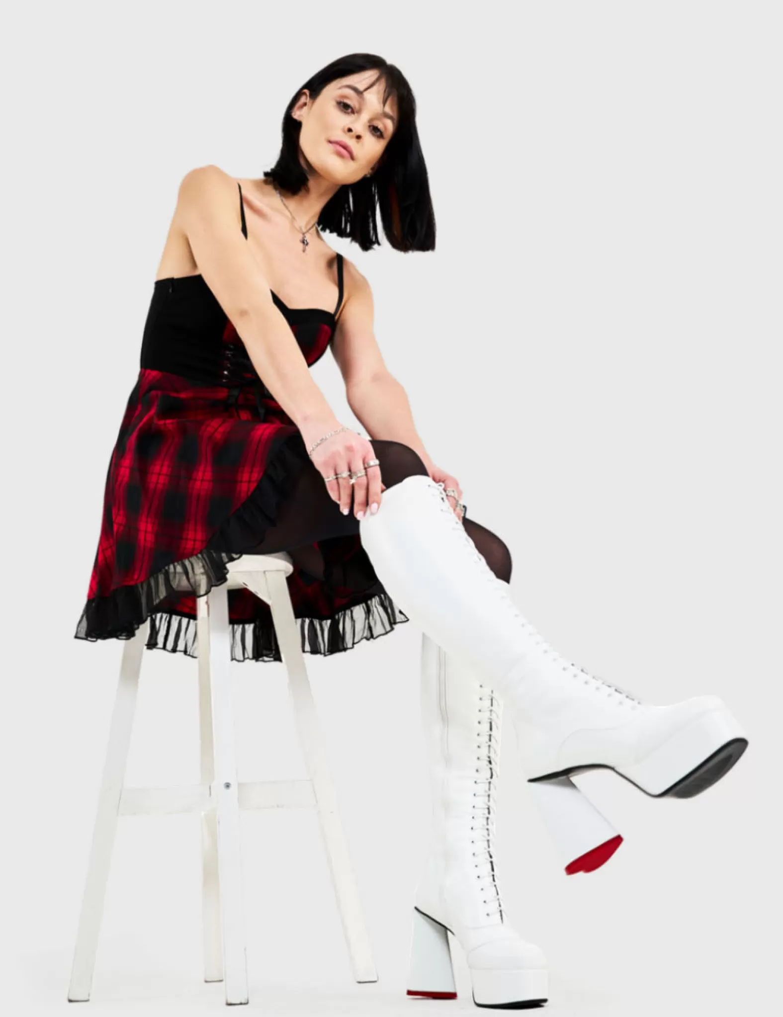 Too Cute Platform Knee High Boots^Lamoda Store