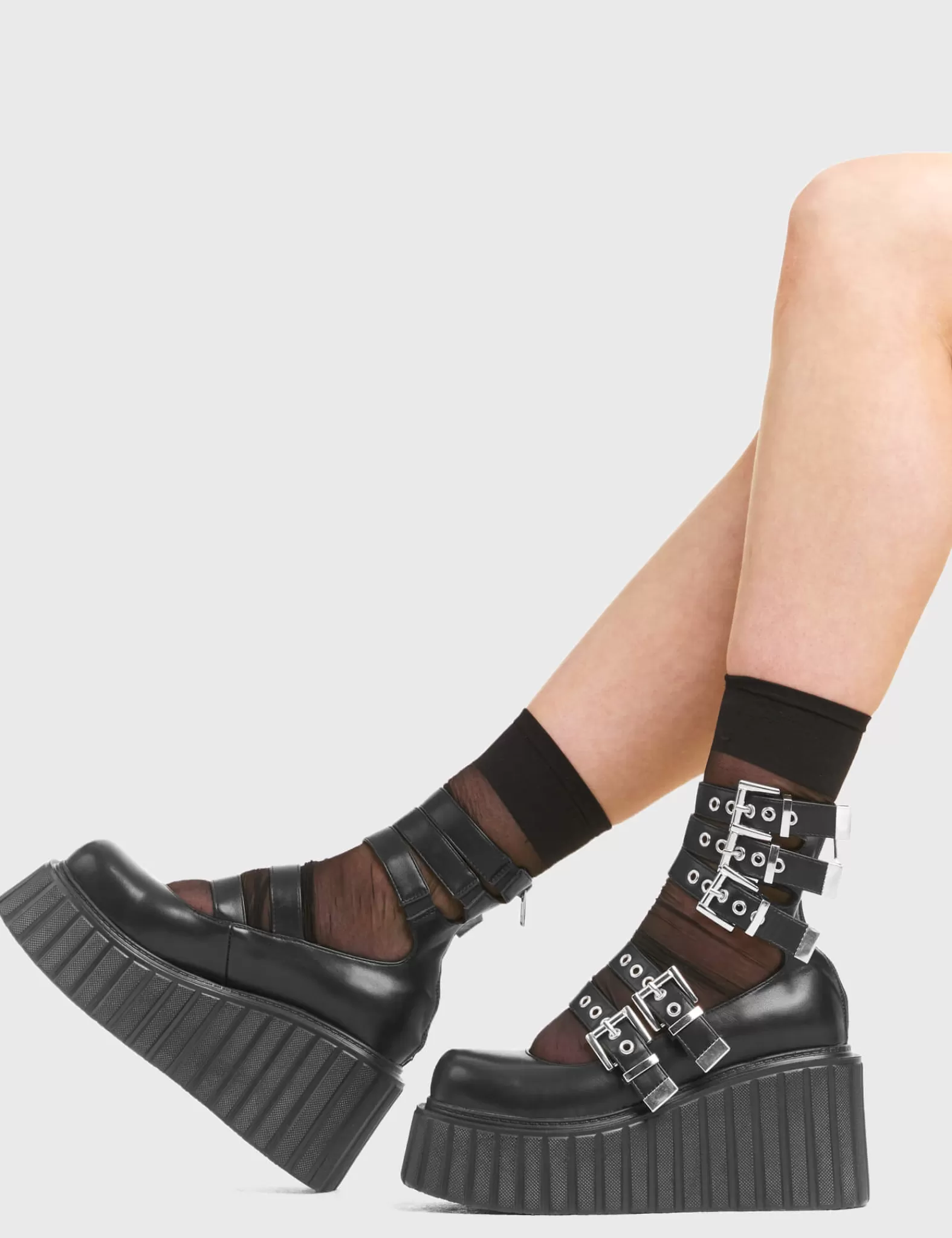 Under The Influence Chunky Platform Creeper Shoes^Lamoda Fashion