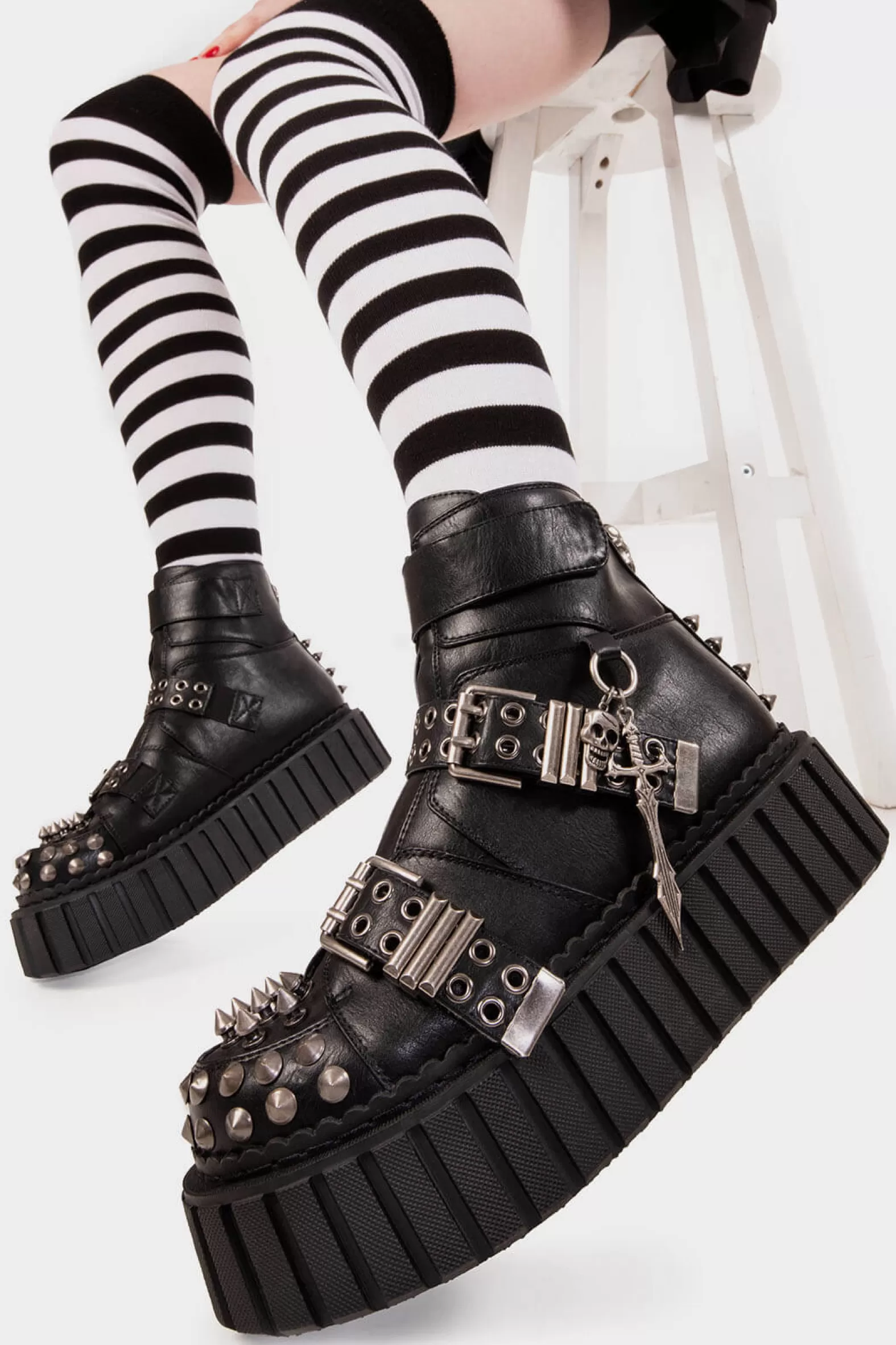 Virtual Insanity Chunky Ankle Creeper Boots^Lamoda Discount