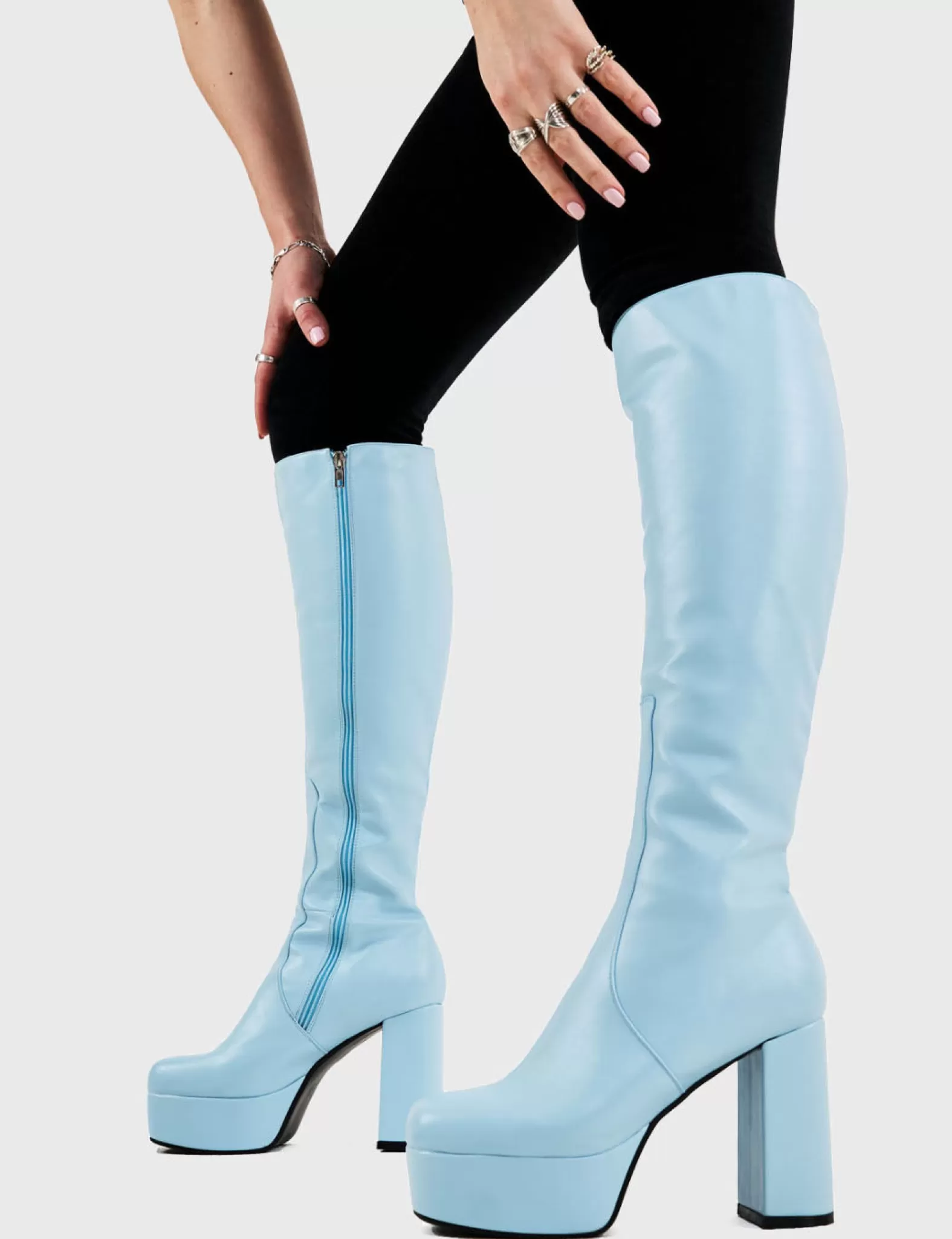 Whatta Showdown Platform Knee High Boots^Lamoda Shop