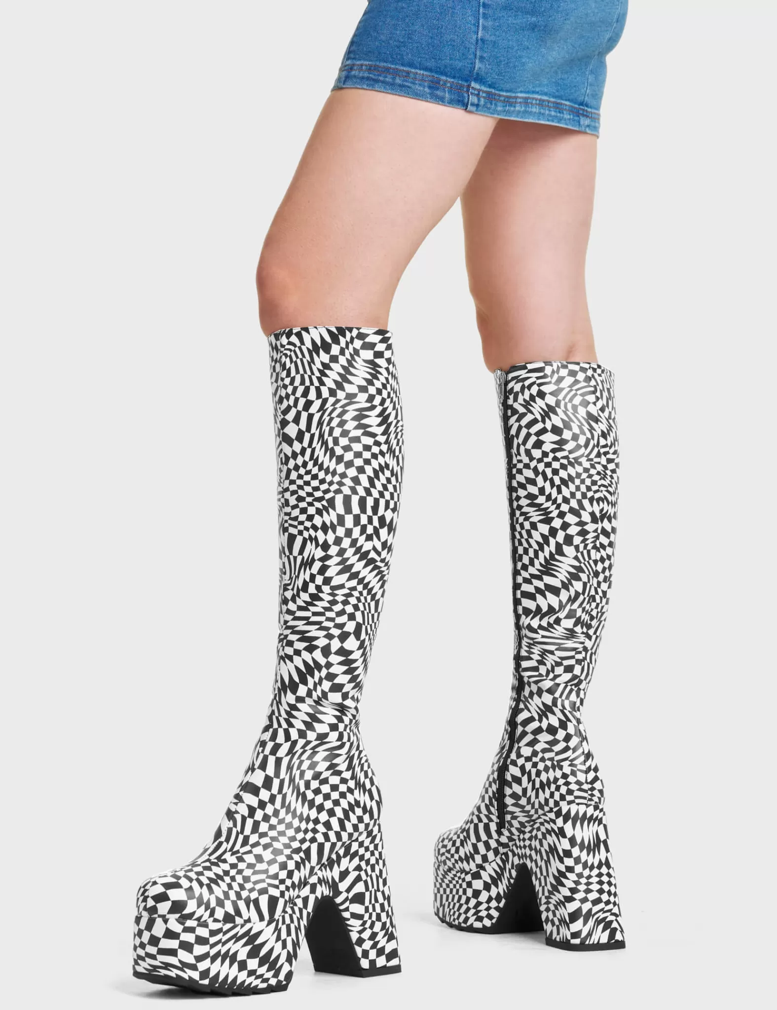 Willpower Platform Knee High Boots^Lamoda Online